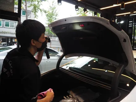 벤츠 CLS 300d!! 글라스틴트 슈어X+옵틱W 믹스 시공 조합으로 / 강남 송파 서초