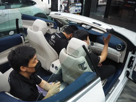 벤츠 E220d 카브리올레~  솔라가드 보그 시공 잘 어울립니다~ / 강남 송파 서초