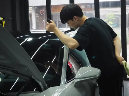 포르쉐 타이칸 GTS, 틴팅부터 전체 PPF 시공까지 한 번에 제대로 할 수 있는 강남샵 추천!! / 강남 송파 서초