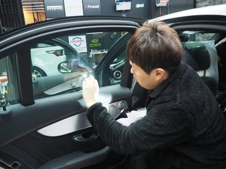 벤츠 C43 AMG 글라스틴트 슈어X+옵틱W 믹스 시공 / 강남 송파 서초