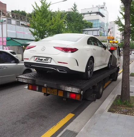 벤츠 CLS 300d!! 글라스틴트 슈어X+옵틱W 믹스 시공 조합으로 / 강남 송파 서초