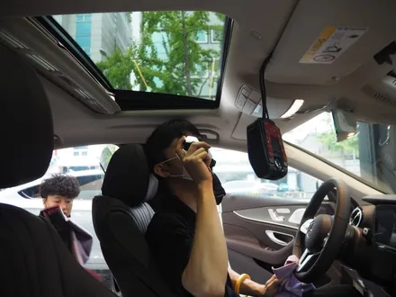 벤츠 CLS 300d!! 글라스틴트 슈어X+옵틱W 믹스 시공 조합으로 / 강남 송파 서초