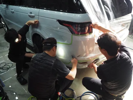 랜드로버 레인지로버 스포츠 SVR, PPF 전체 시공 시작부터 잘못됐습니다!! / 강남 송파 서초