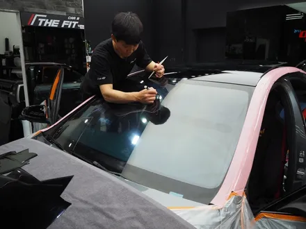 벤츠 C43 AMG 글라스틴트 슈어X+옵틱W 믹스 시공 / 강남 송파 서초