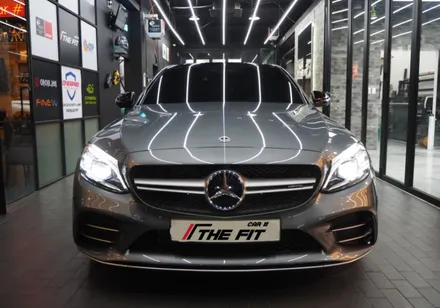 벤츠 C43 AMG 글라스틴트 슈어X+옵틱W 믹스 시공 / 강남 송파 서초