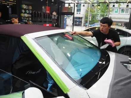 벤츠 E220d 카브리올레~  솔라가드 보그 시공 잘 어울립니다~ / 강남 송파 서초