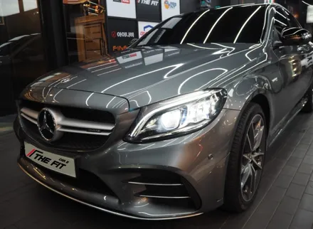 벤츠 C43 AMG 글라스틴트 슈어X+옵틱W 믹스 시공 / 강남 송파 서초