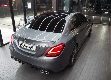 벤츠 C43 AMG 글라스틴트 슈어X+옵틱W 믹스 시공 / 강남 송파 서초