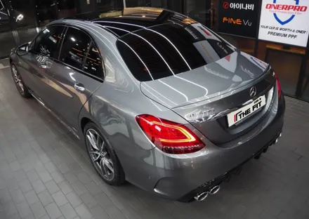 벤츠 C43 AMG 글라스틴트 슈어X+옵틱W 믹스 시공 / 강남 송파 서초