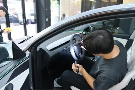 용산신차패키지 테슬라 모델Y 솔라가드 완벽한 프리미엄 LX 시공기 / 강남구 개포동
