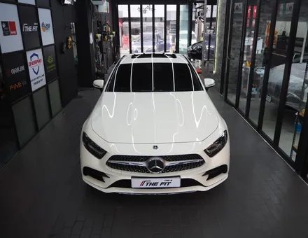 벤츠 CLS 300d!! 글라스틴트 슈어X+옵틱W 믹스 시공 조합으로 / 강남 송파 서초