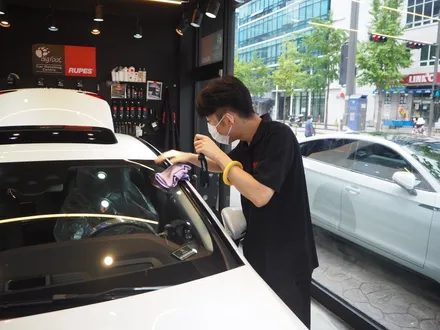 벤츠 CLS 300d!! 글라스틴트 슈어X+옵틱W 믹스 시공 조합으로 / 강남 송파 서초