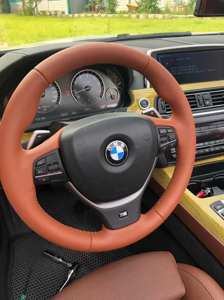 더핸들 bmw 650i f12 핸들작업/핸들가죽교체/핸들복원/핸들알칸타라/핸들가죽복원/핸들샤무드/핸들튜닝/우드핸들/디컷핸들/알칸타라핸들/샤무드핸들 / 남양주 별내면