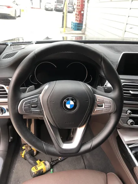 더핸들 bmw 730d g11 핸들샤무드@ 작업 / 남양주 별내면