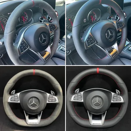 더핸들 벤츠 cla 45amg c117 핸들가죽교체 복원작업 / 남양주 별내면