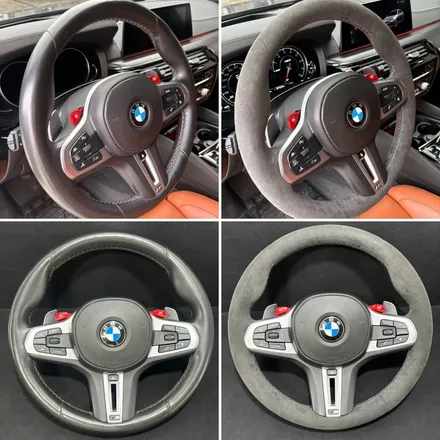 더핸들 bmw m5 f90 핸들 알칸타라 작업 / 남양주 별내면
