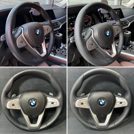 더핸들 bmw x7 핸들가죽교체 복원작업 / 남양주 별내면