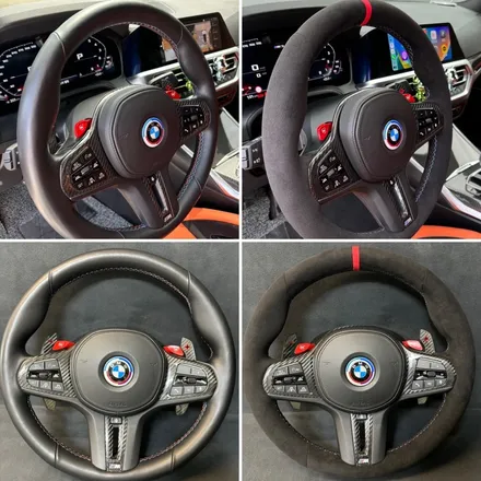 더핸들 bmw m3 g80 핸들알칸타라 작업 / 남양주 별내면