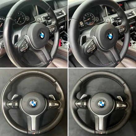 bmw 5시리즈 f10 m핸들 가죽교체 복원작업 / 남양주 별내면