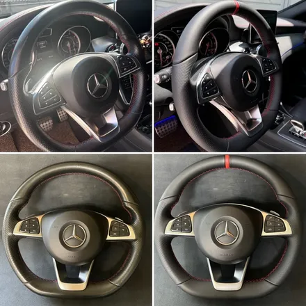 더핸들 벤츠 cla 45amg c117 핸들복원 가죽교체 / 남양주 별내면