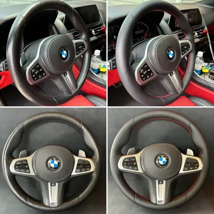 더핸들 bmw 840i g15 핸들복원 가죽교체 작업 / 남양주 별내면