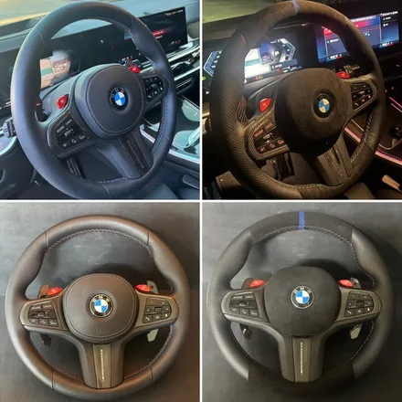 더핸들 bmw x5 m60i g05 핸들가죽튜닝 / 남양주 별내면