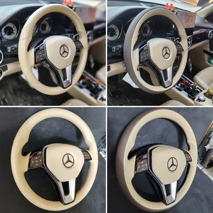 [더핸들]벤츠 GLK 220 CDI X204 핸들 가죽 교체 - 링 투톤 스타일 작업기 / 남양주 별내면