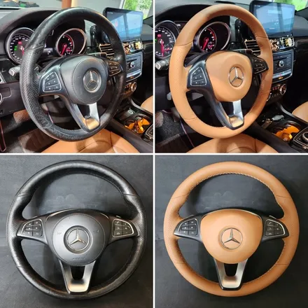 벤츠 GLS 350d 4MATIC X166 핸들컬러변경 가죽교체 작업 – 더핸들 / 남양주 별내면