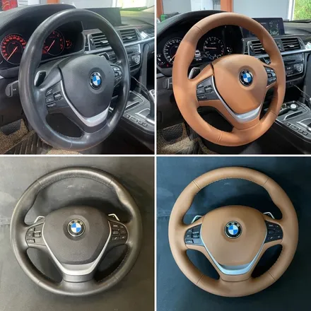 BMW 4시리즈 F32 핸들컬러변경 가죽교체 작업 │ 더핸들 / 남양주 별내면