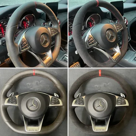 [더핸들]벤츠 CLA 45 AMG 4MATIC C117 순정 알칸타라 핸들 오염·손상 → 신품급 복원 작업기 / 남양주 별내면