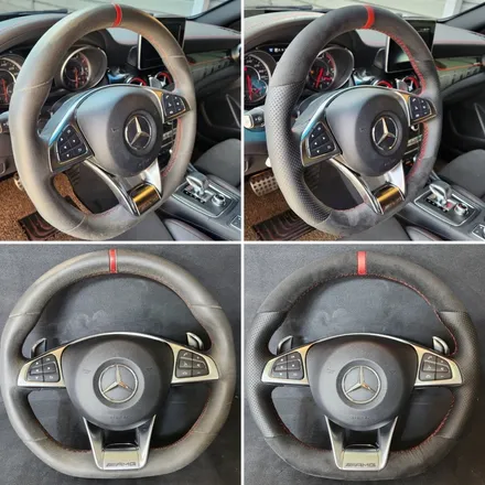 [더핸들]벤츠 GLA 45 AMG & 레인지로버 보그 핸들 가죽교체 복원 작업기 / 남양주 별내면