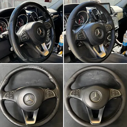 [더핸들]벤츠 GLS350d 4MATIC X166 핸들가죽교체 복원작업 / 남양주 별내면