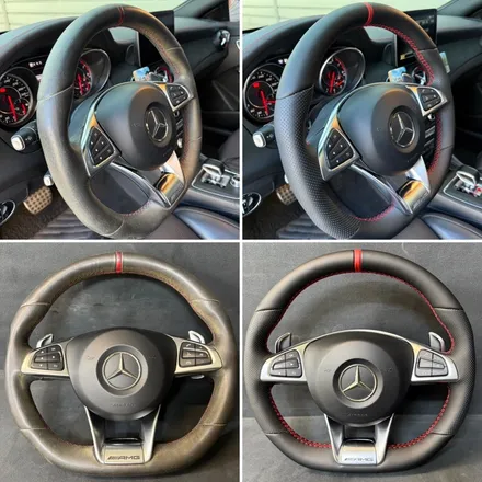 [더핸들]벤츠 CLA45 AMG 4MATIC C117 핸들가죽교체 복원작업 / 남양주 별내면