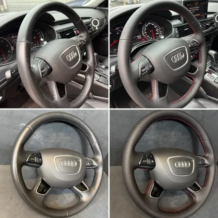 [더핸들]아우디 A6 TDI C7 핸들 가죽교체 복원작업 / 남양주 별내면