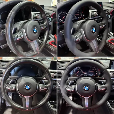 [더핸들] BMW 430i F33 핸들가죽교체 복원작업 – 순정 감성 그대로 완벽 복원 / 남양주 별내면