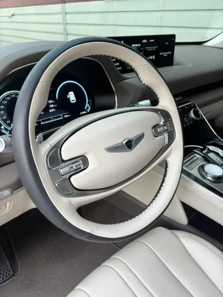 더핸들 제네시스 gv80 핸들컬러변경 가죽교체 작업 / 남양주 별내면