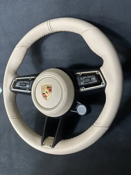 [Porsche Taycan] 포르쉐 타이칸 핸들 가죽 교체 복원 - THE HANDLE / 남양주 별내면
