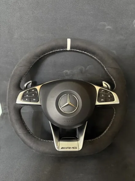 [더핸들]벤츠 CLA45 AMG 4MATIC C117 핸들가죽교체 알칸타라 작업 / 남양주 별내면