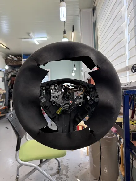 [더핸들] BMW M3 E46 핸들가죽교체 샤무드@ 작업 – 다크그레이 감성 업그레이드! / 남양주 별내면