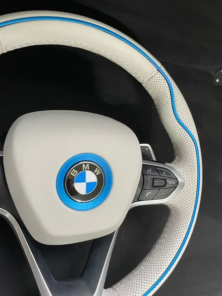 bmw i8 핸들 베이지가죽교체 “더핸들” / 남양주 별내면