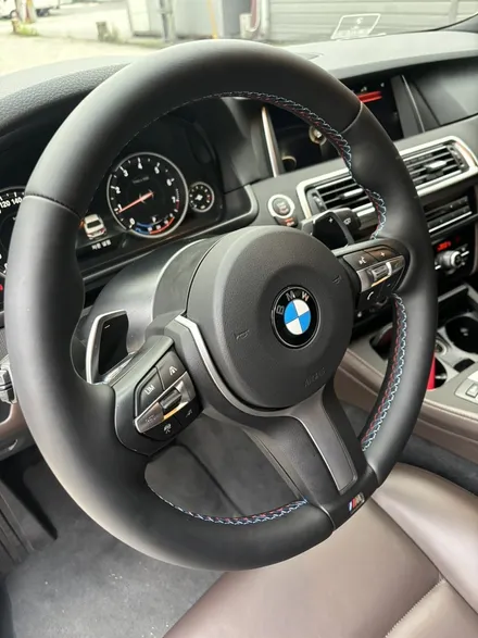 bmw 5시리즈 f10 m핸들 가죽교체 복원작업 / 남양주 별내면