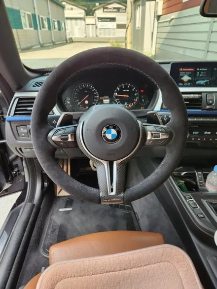 더핸들 BMW 4시리즈 & 7시리즈 핸들 알칸타라 가죽 교체 작업기 / 남양주 별내면
