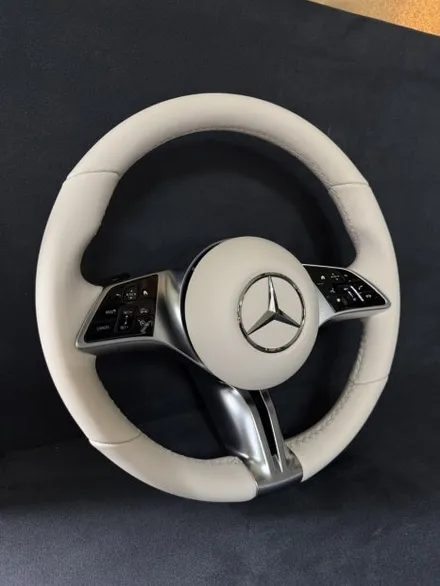 [더핸들]벤츠 GLC300 4MATIC 쿠페 X254 핸들컬러변경 가죽교체 – 베이지 핸들 작업 / 남양주 별내면