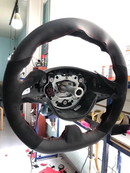 벤츠 a클래스 a43 amg 핸들가죽교체 작업^^ / 남양주 별내면