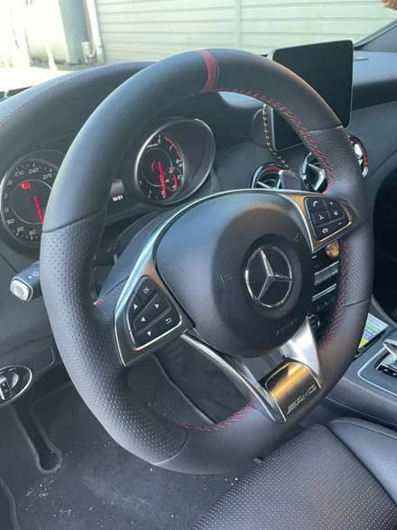 더핸들 벤츠 cla 45amg c117 핸들가죽교체 복원작업 / 남양주 별내면