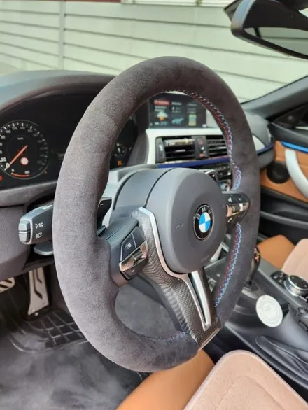 더핸들 BMW 4시리즈 & 7시리즈 핸들 알칸타라 가죽 교체 작업기 / 남양주 별내면