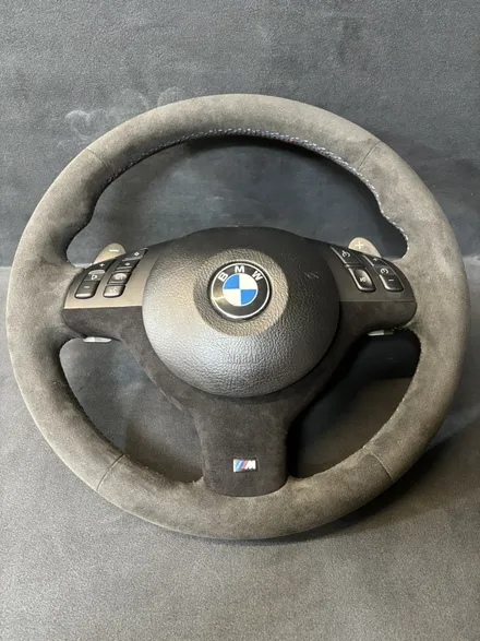 [더핸들] BMW M3 E46 핸들가죽교체 샤무드@ 작업 – 다크그레이 감성 업그레이드! / 남양주 별내면