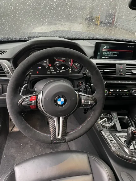 더핸들 bmw m3 f80 핸들알칸타라 작업 / 남양주 별내면