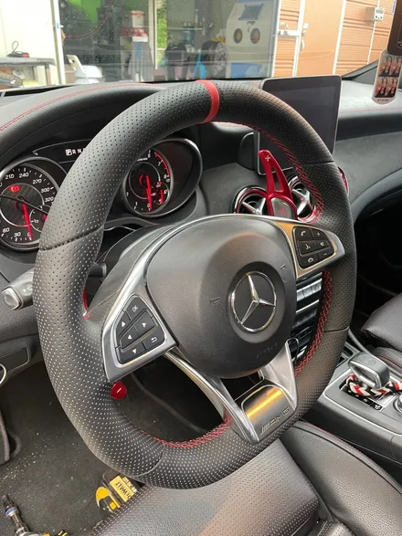 벤츠 cla45amg c117 핸들가죽교체,복원 / 남양주 별내면