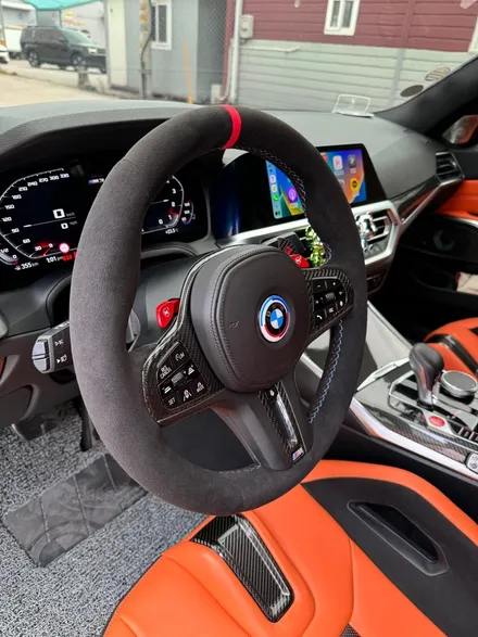 더핸들 bmw m3 g80 핸들알칸타라 작업 / 남양주 별내면